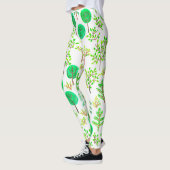 Leggings Forêt d'aquarelle en style doodé (Gauche)