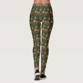Leggings Forêt d'automne Animaux verts (Dos)
