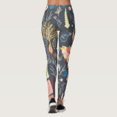 Leggings Forêt d'automne : Beauté saisonnière texturée. (Dos)