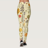 Leggings Forêt d'automne : Motif graphique transparent. (Dos)