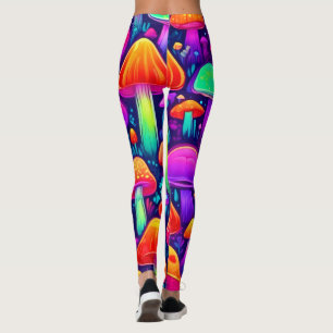 Leggings Forêt de champignons à lueur de néon