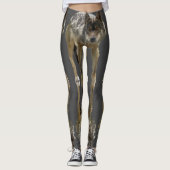 Leggings Forêt de loup de bois (Devant)