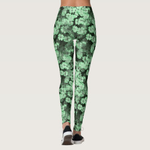 Leggings Forêt de shamrock de vert du jour de St Patrick