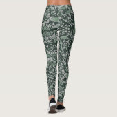 Leggings Forêt foncée Animal vert renard lapin Chouette Ima (Dos)