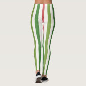 Leggings Forêt foncée classique Grandes vertes et blanches (Dos)
