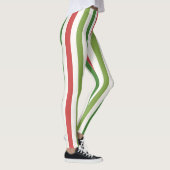 Leggings Forêt foncée classique Grandes vertes et blanches (Droite)