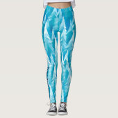 Leggings Forêt fractale bleue (Devant)