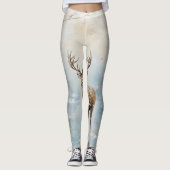 Leggings Forêt givre Cerf (Devant)