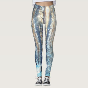 Leggings Forêt neigeuse Scène hivernale gelée