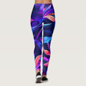 Leggings Forêt tropicale de minuit (Dos)