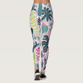 Leggings Forêt tropicale sauvage, répétition vintage (Dos)