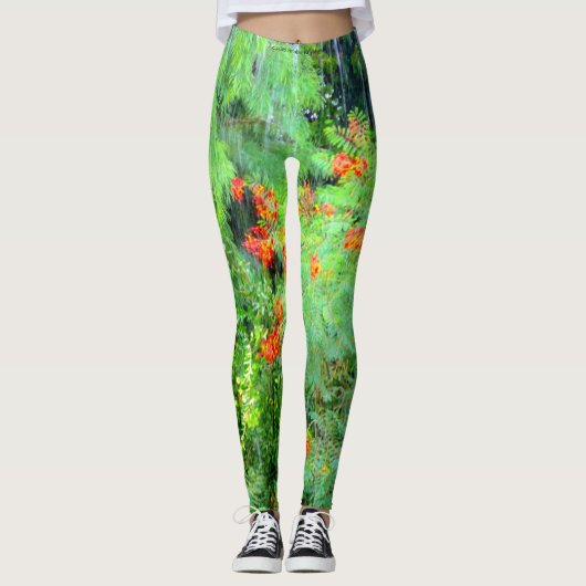 LEGGINGS FORÊT TROPICALE TROPICALE VERT CLAIR (Devant)