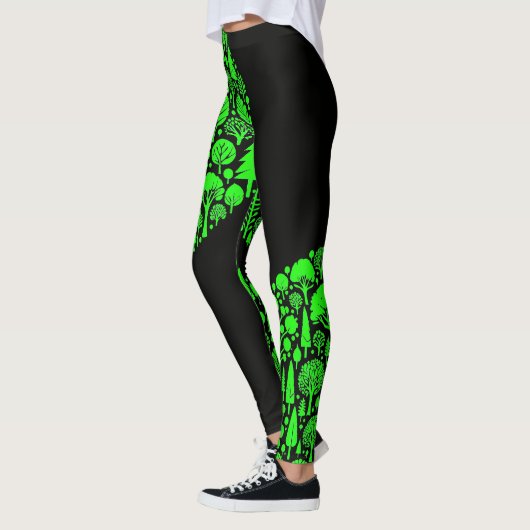 Leggings Forêts vertes d'arbres (Gauche)