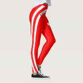 Leggings FOREVER CANADA (érable blanc sur rouge) (Droite)