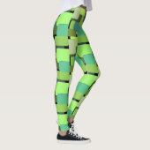 Leggings Forme Abstraite géométrique verte (Droite)