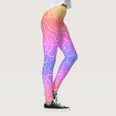 Leggings forme géométrique blanche Abstraite (Droite)
