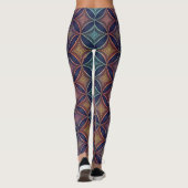 Leggings Formes 3D iridescentes en mutation | Futuristi Sea (Dos)