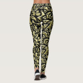 Leggings Formes Abstraites 180318 - Or brillant (Dos)