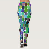 Leggings Formes Abstraites avec beaucoup de couleur (Dos)