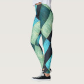Leggings Formes Abstraites de tons bleus (Gauche)