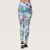 Leggings Formes Abstraites en verre recouvert de texture sa (Dos)