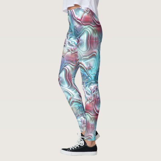 Leggings Formes Abstraites en verre recouvert de texture sa (Gauche)