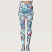 Leggings Formes Abstraites en verre recouvert de texture sa (Devant)