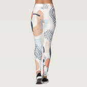 Leggings Formes Abstraites nature Motif sans couture (Dos)