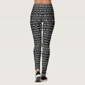 Leggings Formes Aztec Motif gris noir (Dos)