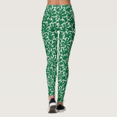 Leggings Formes biologiques Abstrait 240822 - Green Forêt (Dos)