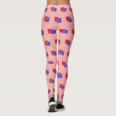 Leggings Formes Boxy : rose (Dos)