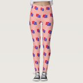 Leggings Formes Boxy : rose (Devant)