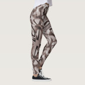 Leggings Formes brunes courbées, ton chocolat (Droite)