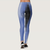Leggings Formes contrastées de fuite noir et blanc (Dos)