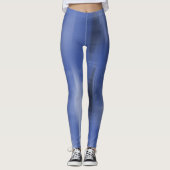 Leggings Formes contrastées de fuite noir et blanc (Devant)