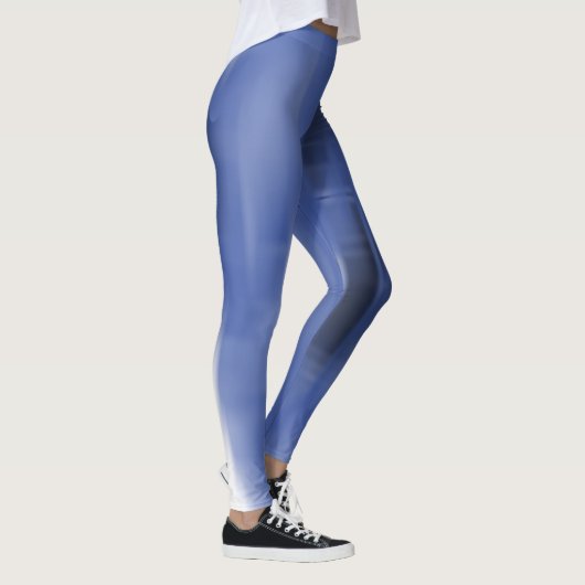 Leggings Formes contrastées de fuite noir et blanc (Droite)