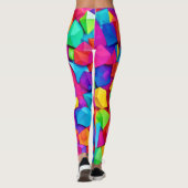 Leggings Formes de cristal colorées Art (Dos)