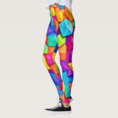 Leggings Formes de cristal colorées Art (Gauche)
