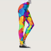 Leggings Formes de cristal colorées Art (Droite)
