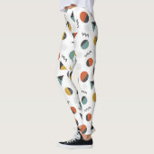 Leggings Formes de géométrie rétro moderne (Gauche)
