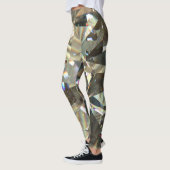 Leggings Formes diamant triangulaire : texture stratifiée. (Gauche)