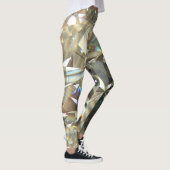 Leggings Formes diamant triangulaire : texture stratifiée. (Droite)