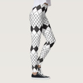 Leggings Formes en losange noir motif (Droite)