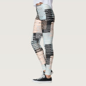 Leggings Formes et bandes géométriques (Gauche)