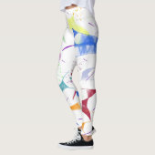 Leggings Formes et éclaboussures amusantes (Gauche)
