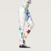 Leggings Formes et éclaboussures amusantes (Droite)