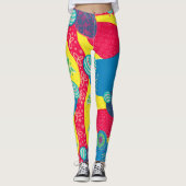 Leggings Formes et formes créatives Art Abstrait original (Devant)