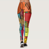 Leggings Formes et lignes Bauhaus (Dos)