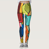 Leggings Formes et lignes Bauhaus (Devant)