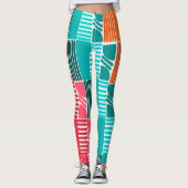 Leggings Formes et lignes Bauhaus 2 (Devant)